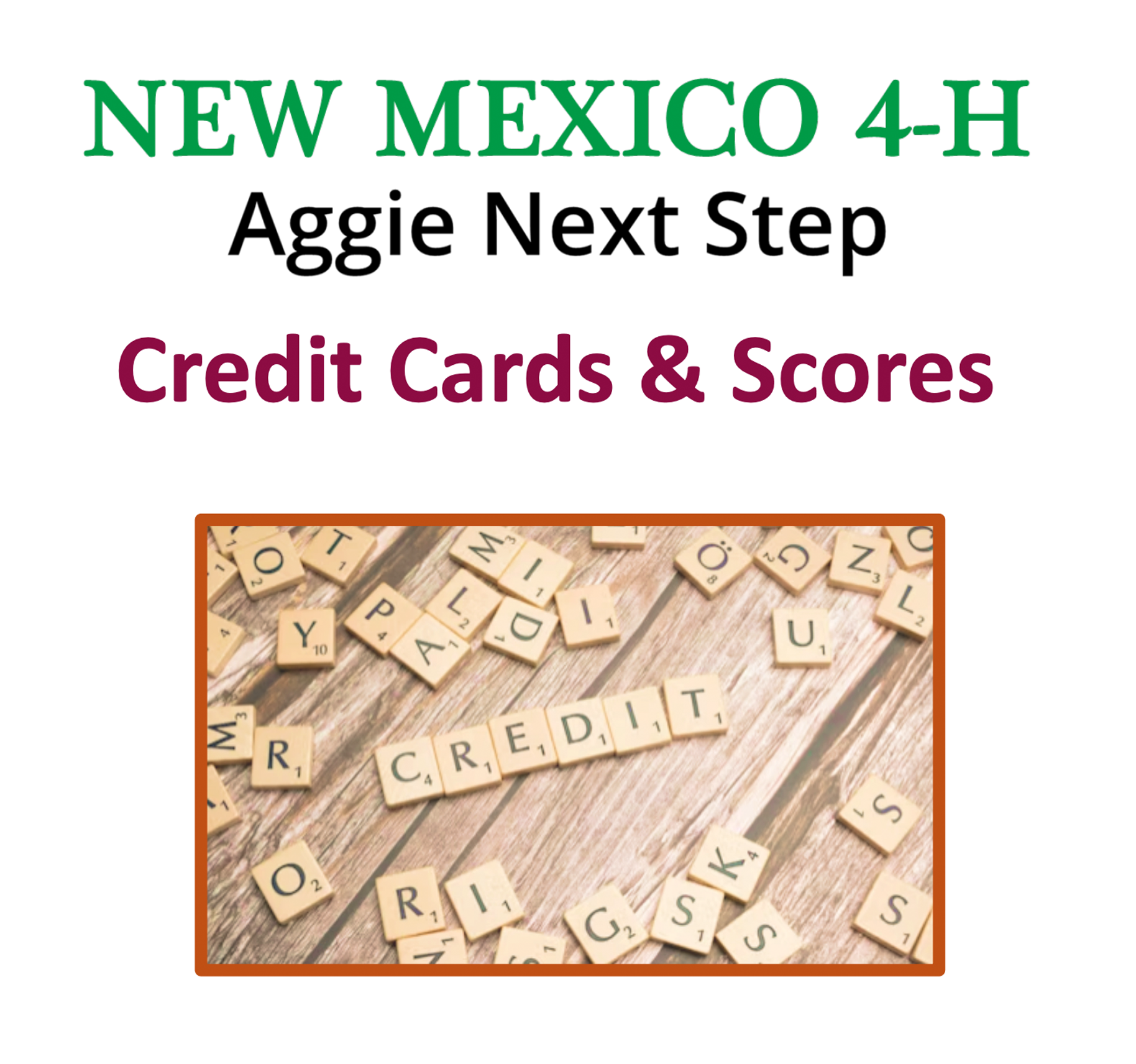 Credit Cards and Scores